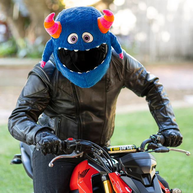 Motorcycle Helmet Cover - Horned Monster