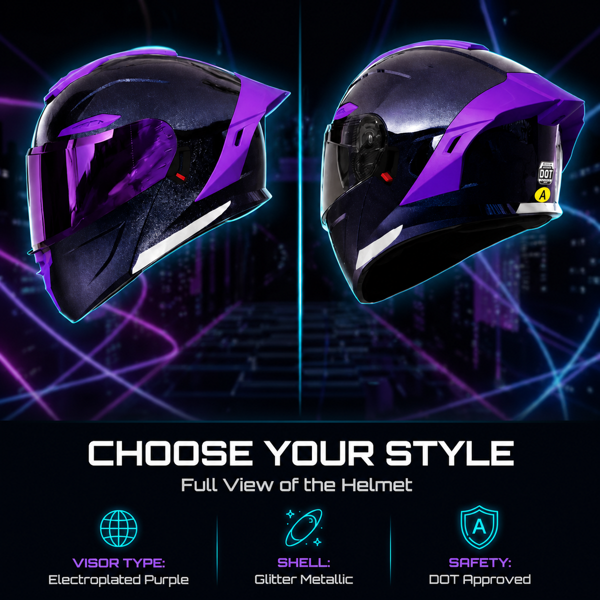 Wolf Flip Up Motorcycle Helmet-H33