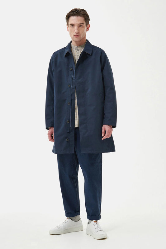 Cambridge Waterproof Mac - NAVY/FOREST MIST