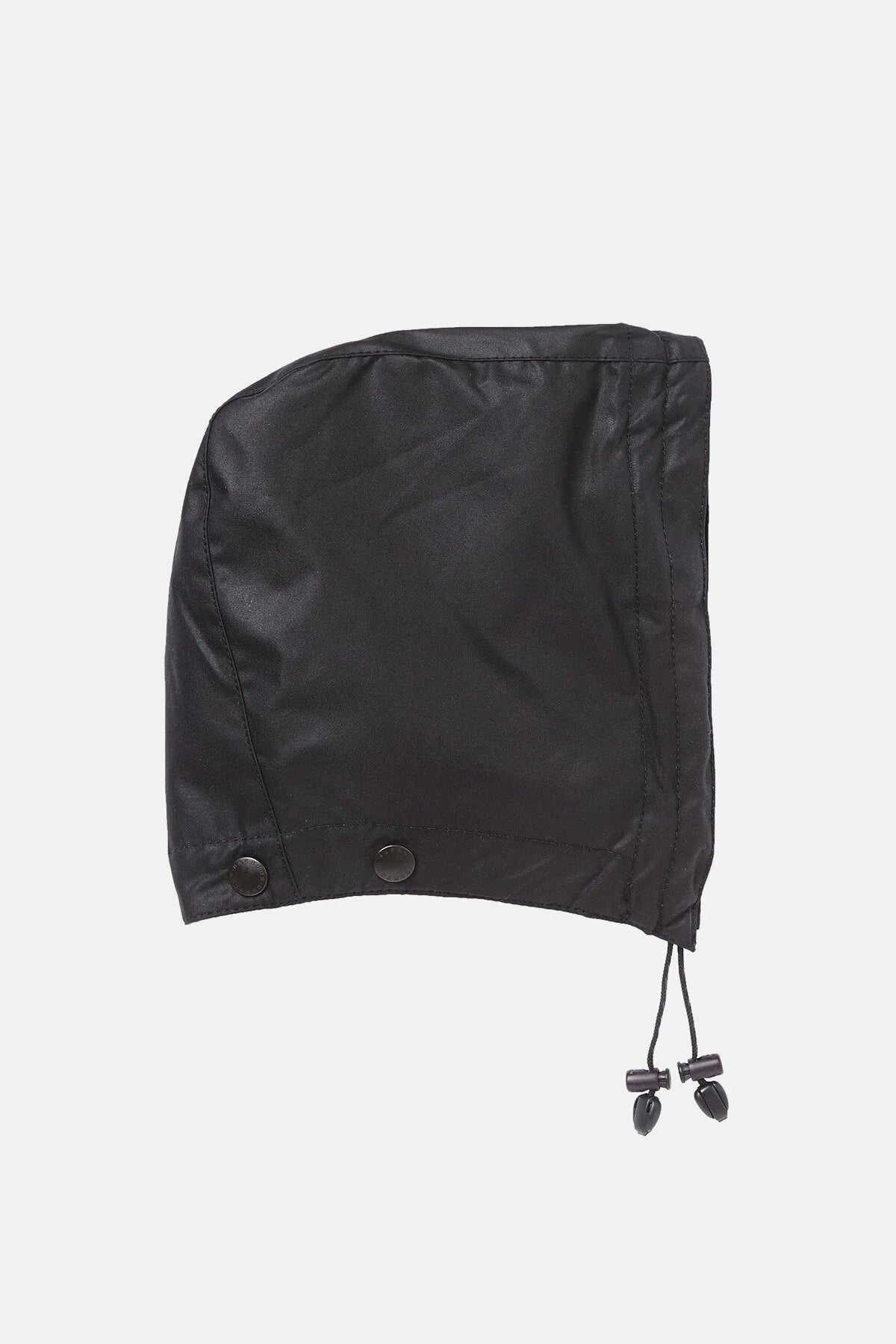 Waxed Cotton Hood - BLACK