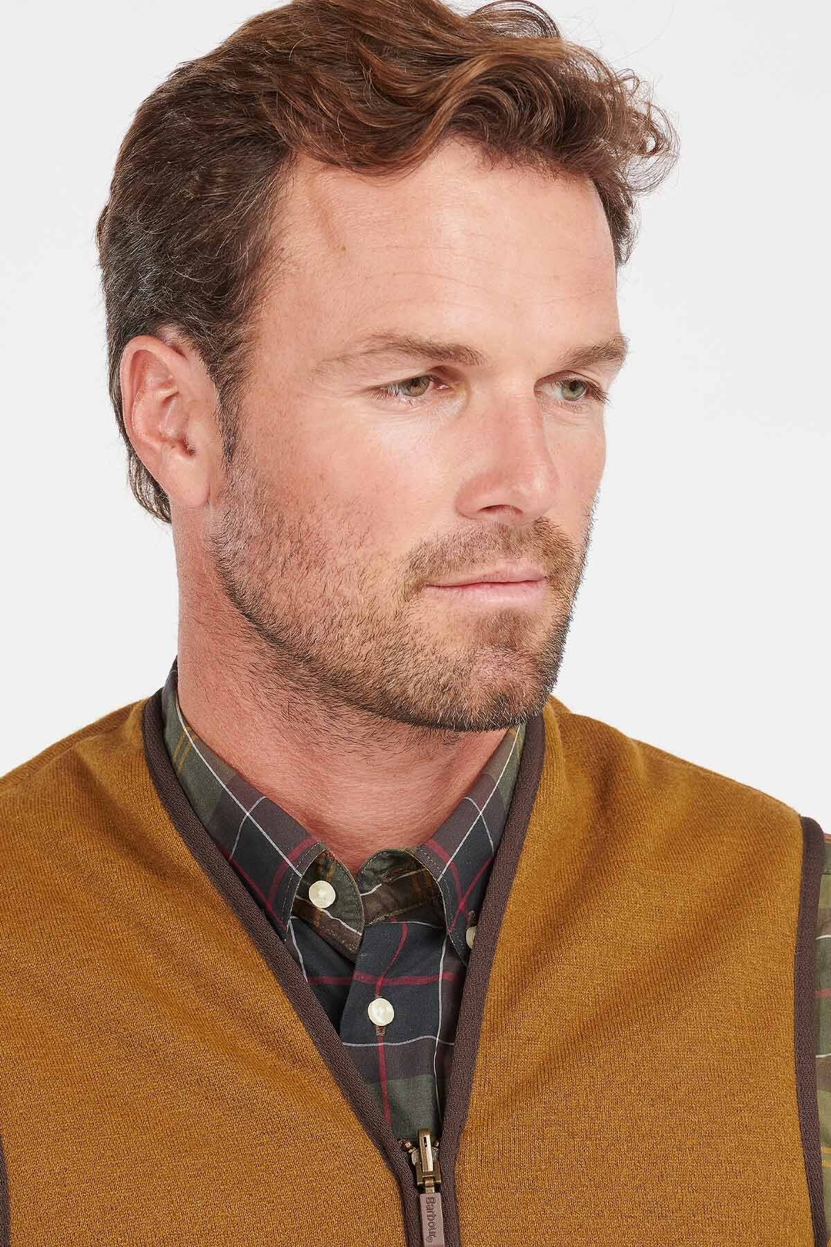Warm Pile Waistcoat Zip-In Liner - BROWN