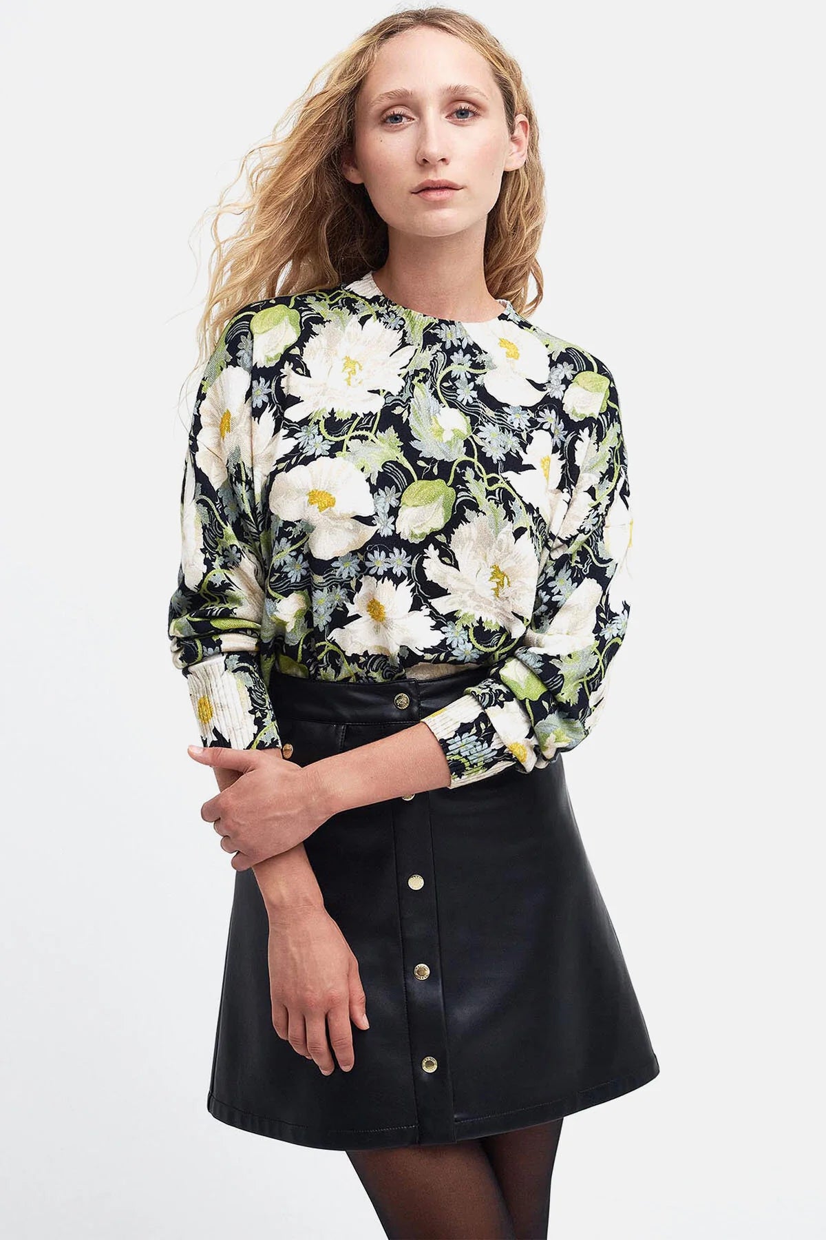 Daintry Knitted Jumper - PAPAVERA VELVET WHIT