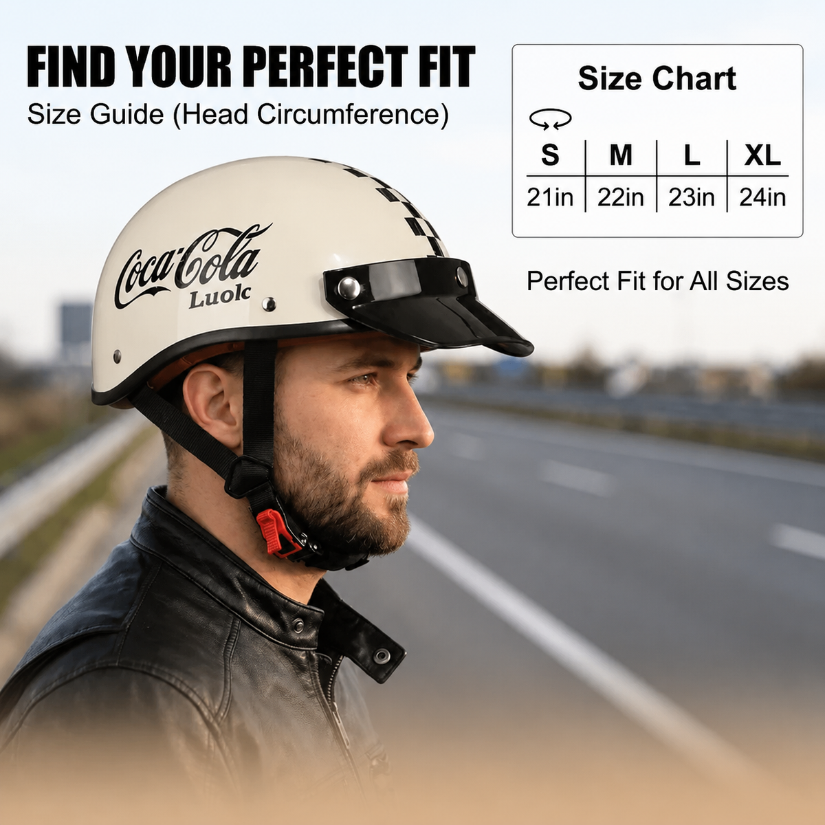 Retro half-helmet, summer travel gear-H48
