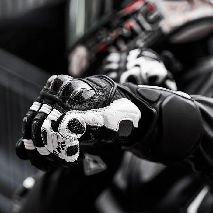 CE2 3K Carbon Fiber Leather Protective Racing Gloves - G09