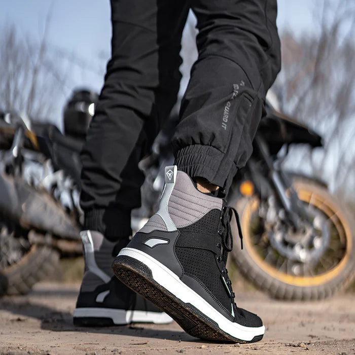 Motorcycle riding boots retro breathable-B01
