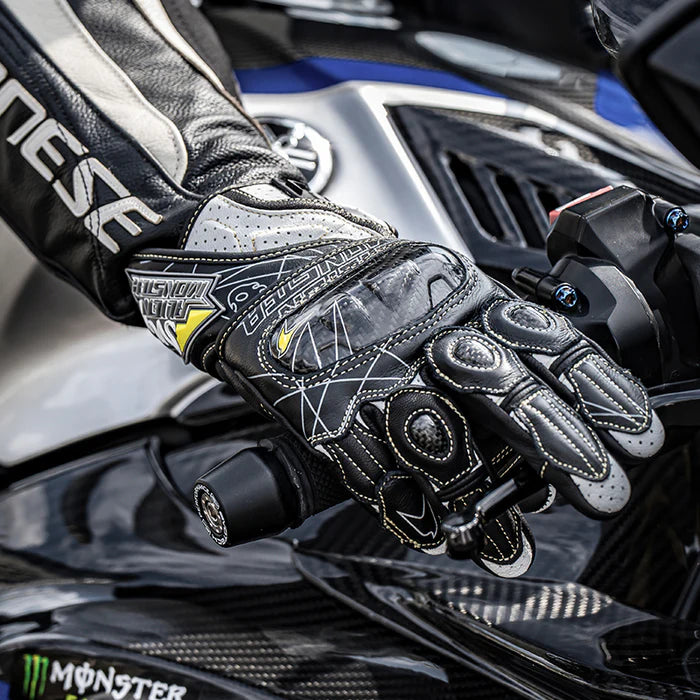 CE2 Carbon Fiber Leather Racing Gloves - G05