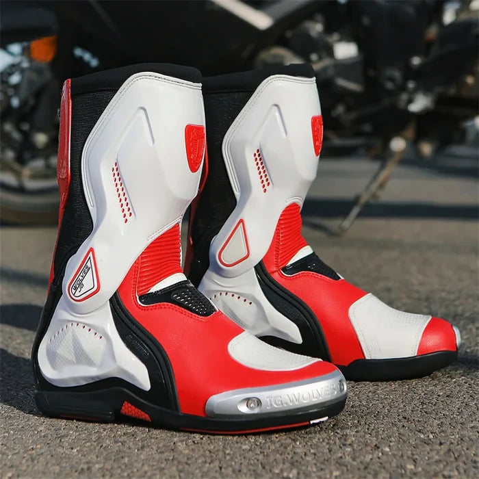 Anti-collision road breathable motorcycle riding boots-B03