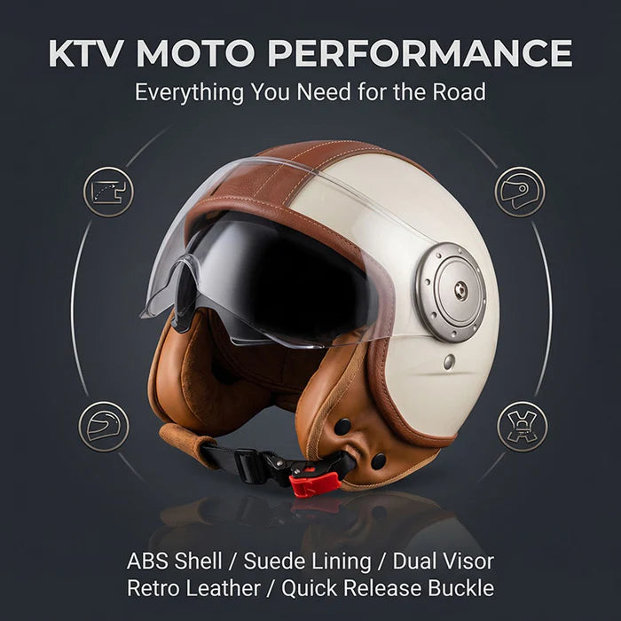 Dual-lens open-back Bluetooth motorcycle helmet-H21