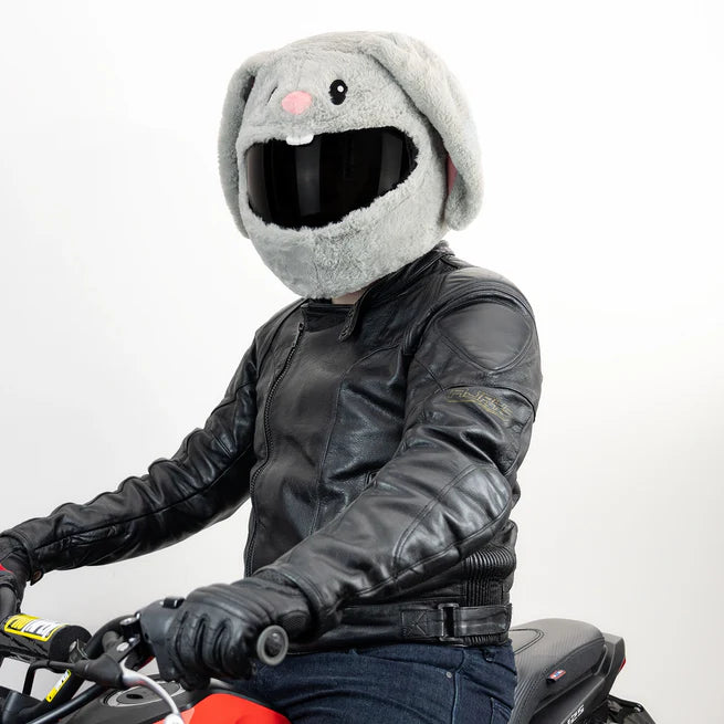 Motorcycle Helmet Cover - Cute Bunny