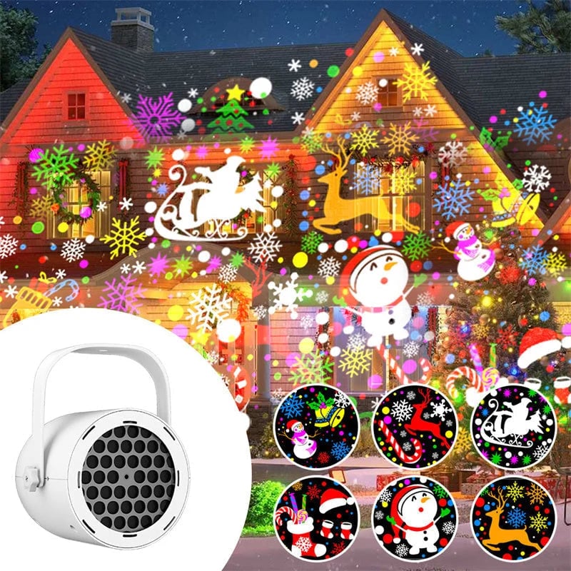 🎁2026 New Arrivals 49% OFF💥16-Pattern USB Christmas Projector Light – high-definition projection, USB powered & adjustable angle🎅🌟
