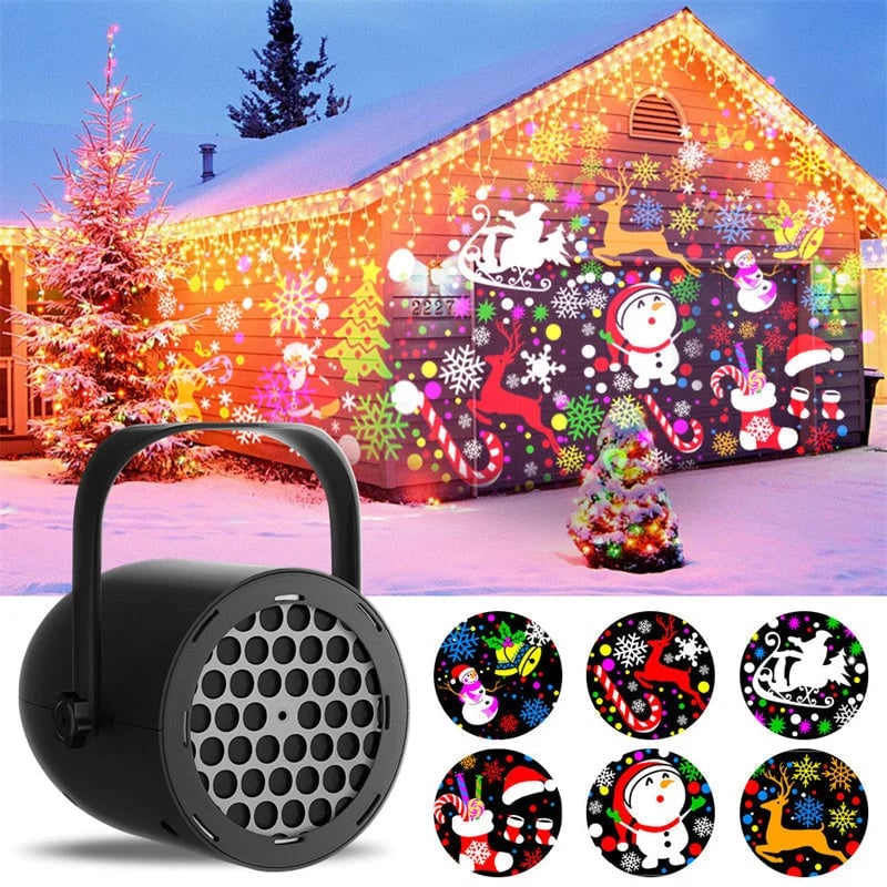 🎁2026 New Arrivals 49% OFF💥16-Pattern USB Christmas Projector Light – high-definition projection, USB powered & adjustable angle🎅🌟