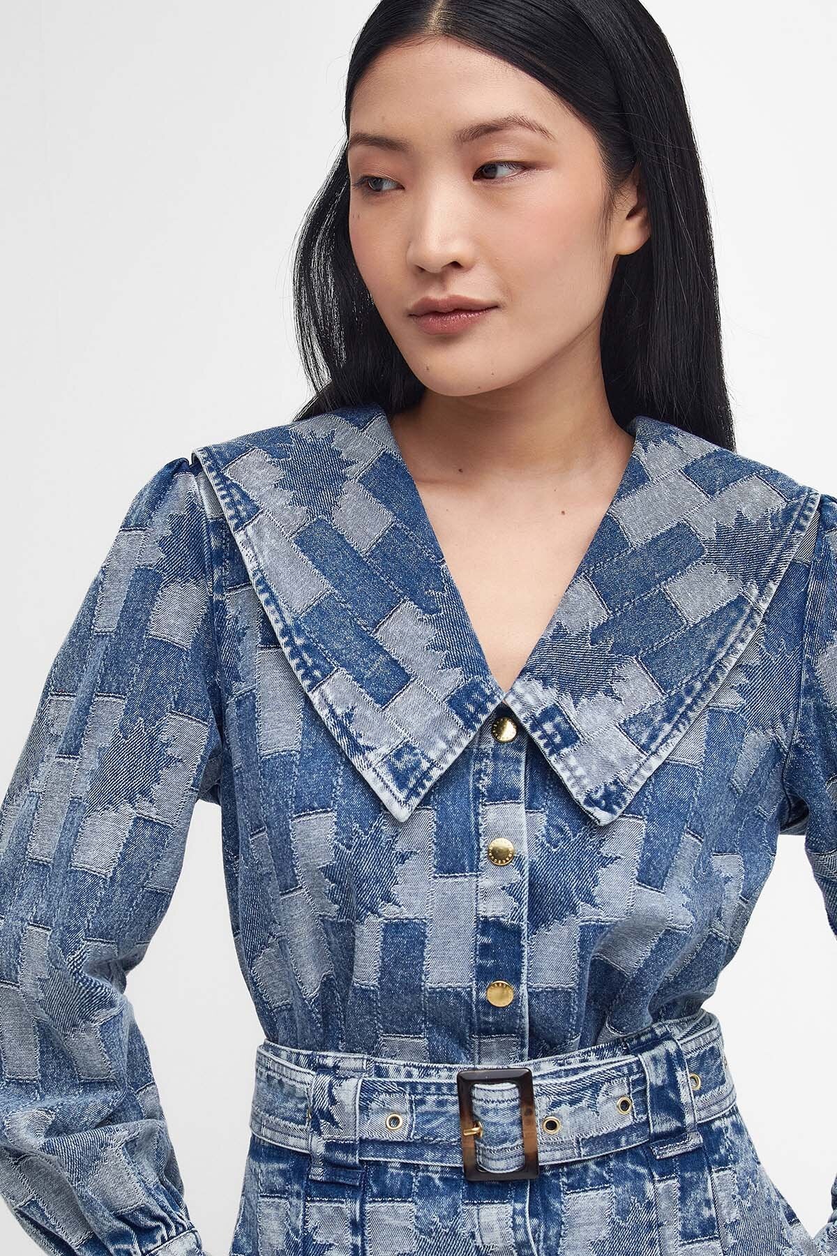 Bowhill Patchwork Denim Shirt - PATCHWORK DENIM