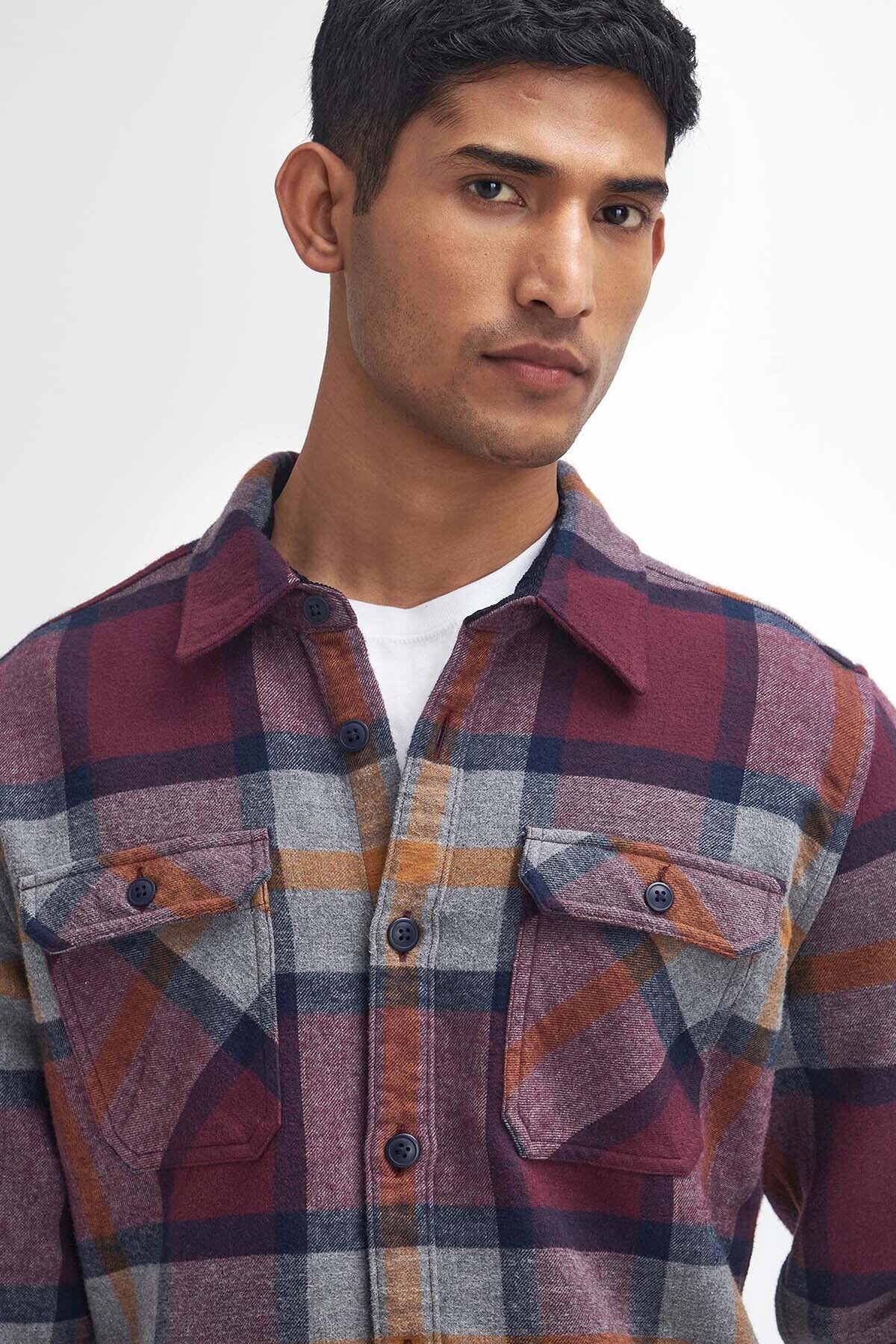 Rhobell Tailored Long-Sleeved Shirt - MERLOT