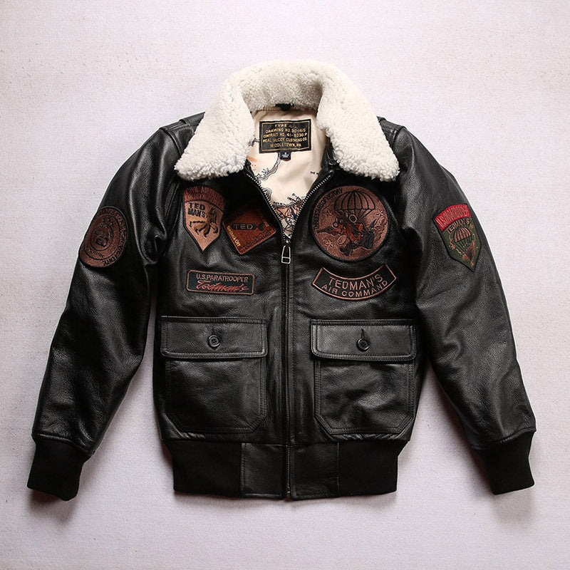 American G1 Multi-Standard Leather Flight Suit Jacket-J09