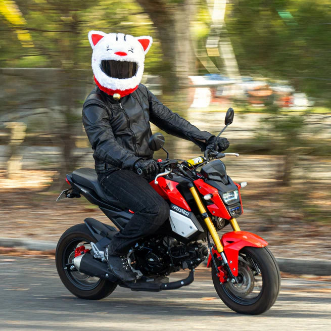 Motorcycle Helmet Cover - Lucky Cat