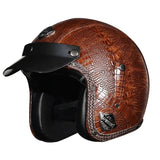 Brown alligator leather