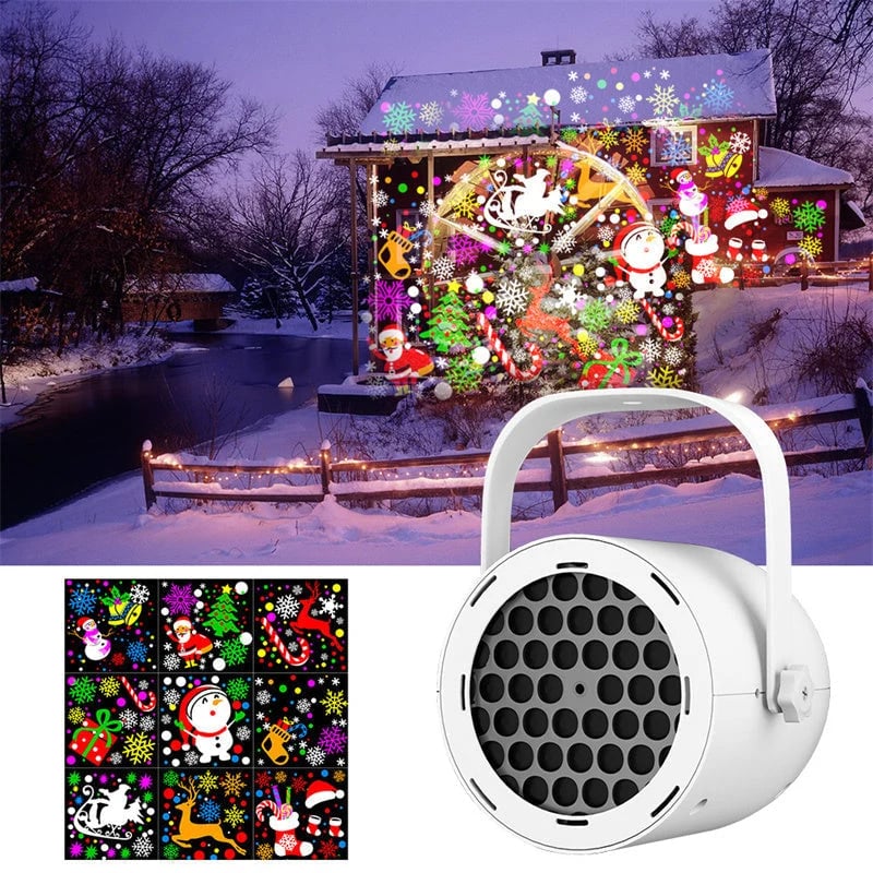 🎁2026 New Arrivals 49% OFF💥16-Pattern USB Christmas Projector Light – high-definition projection, USB powered & adjustable angle🎅🌟