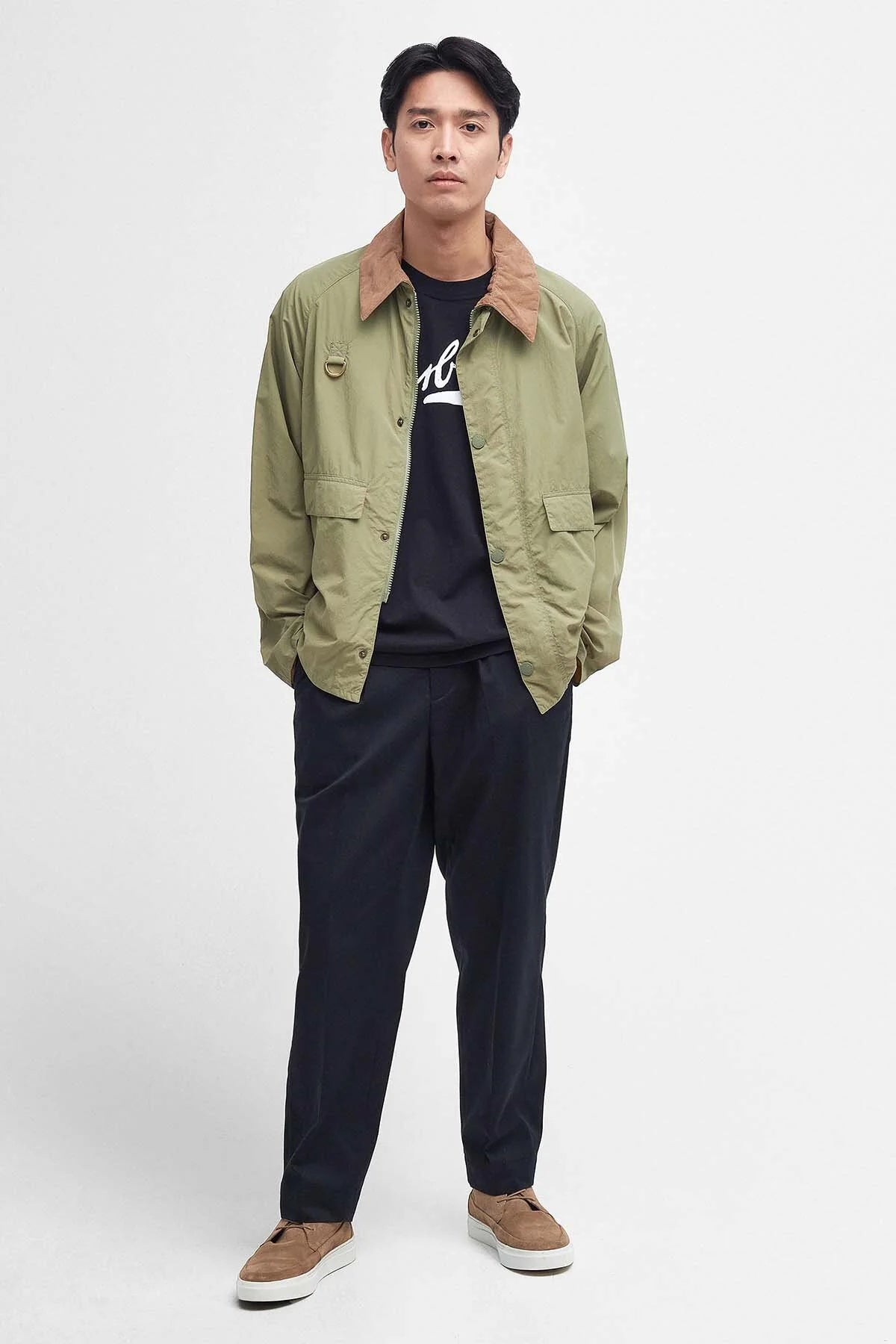 Oversized Spey Showerproof Jacket - BLEACHED OLIVE
