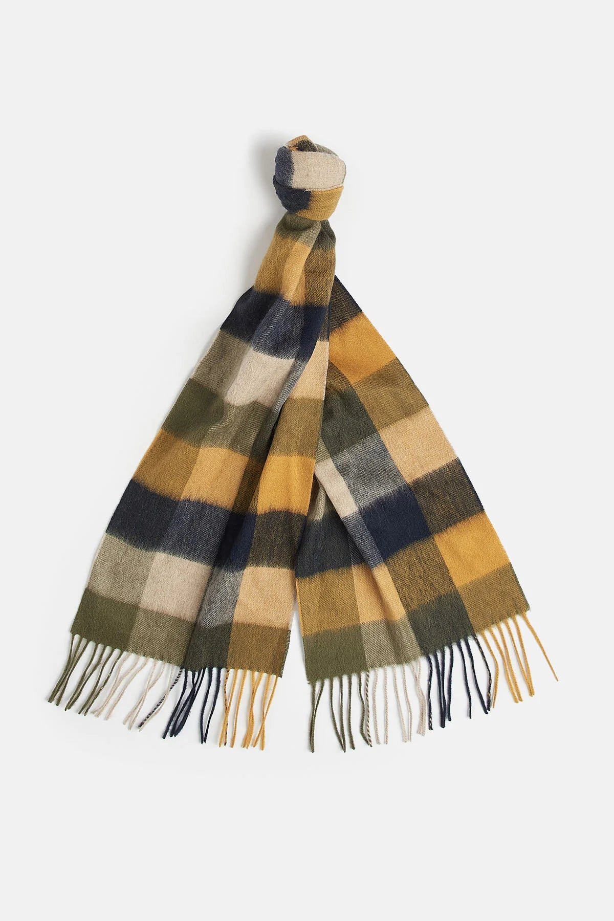 Large Tattersall Scarf - FOREST MIST