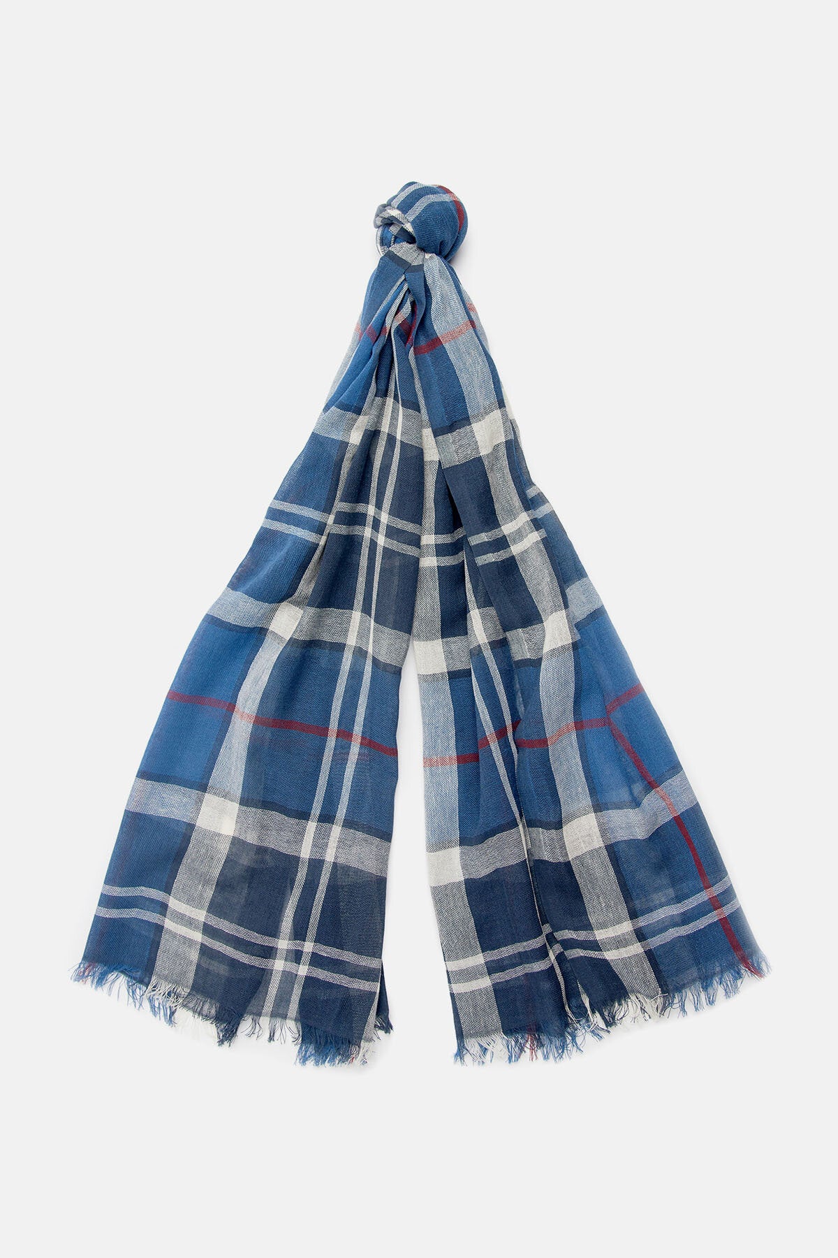 Tartan Welton scarf - SUMMER NAVY