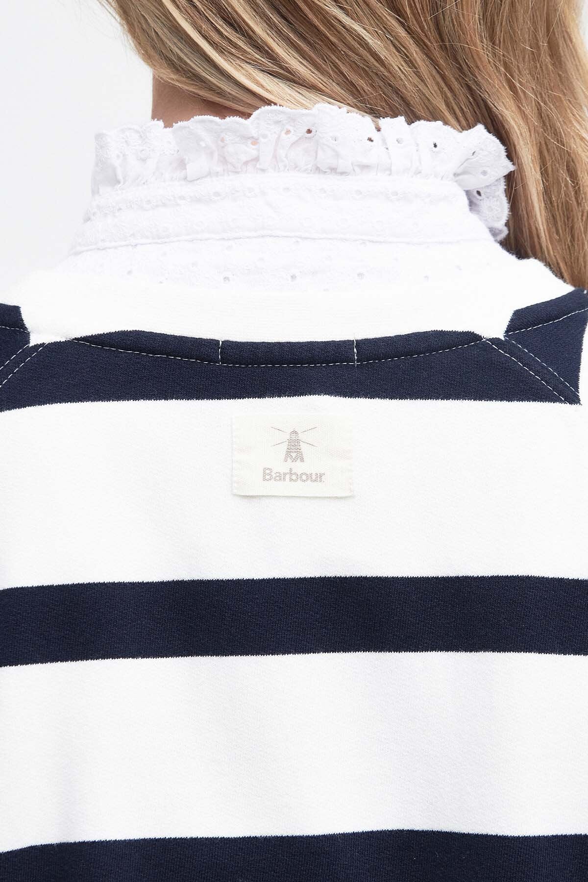 Longfield Striped Sweatshirt - CLOUD/NAVY