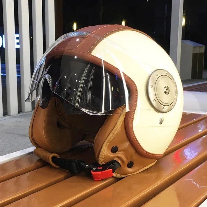 Dual-lens open-back Bluetooth motorcycle helmet-H21