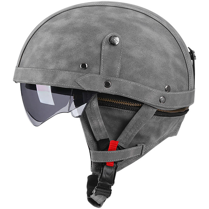 DOT Retro German Style Half Helmet-H02