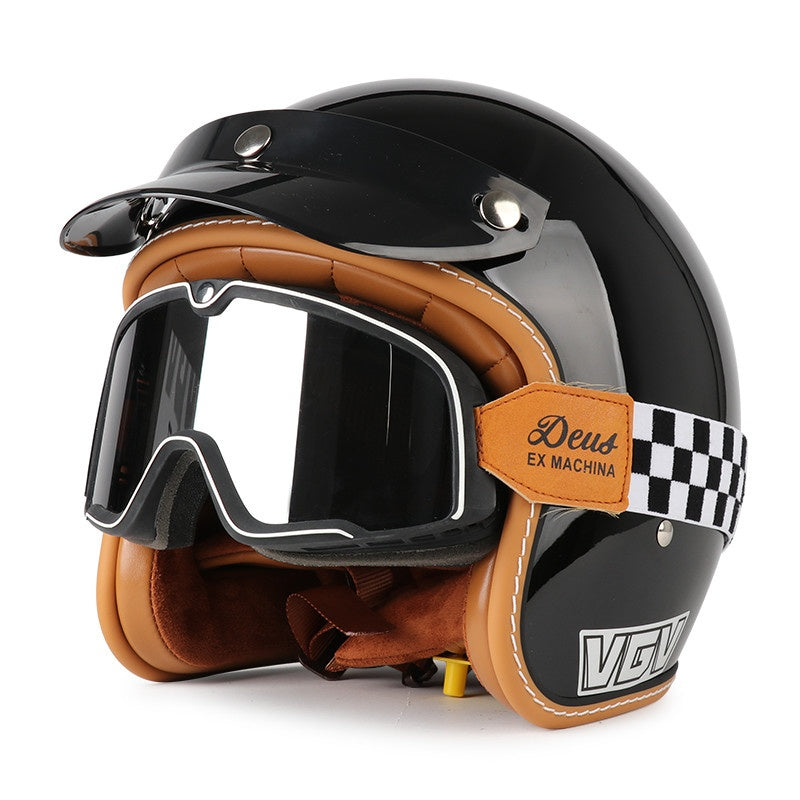 DOT Motorcycle Helmet 3/4 Half Helmet-H38