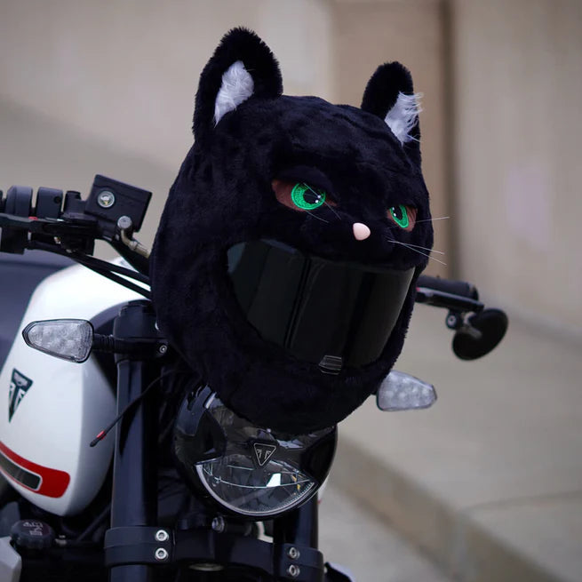Motorcycle Helmet Cover - Cat