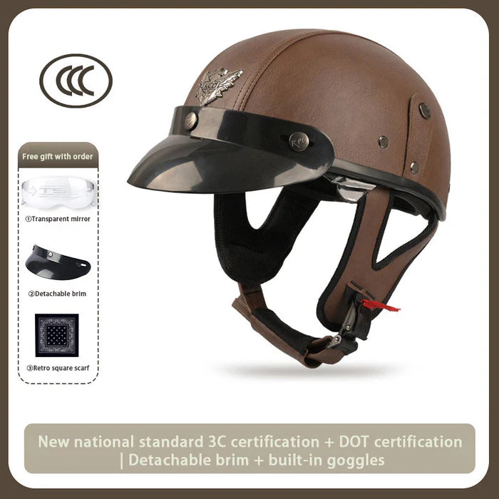 Japanese-Style Retro Summer Half Helmet – H15