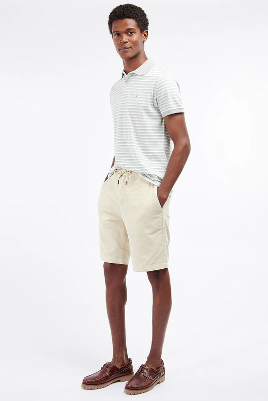 Linen Cotton Mix Shorts - LT STONE