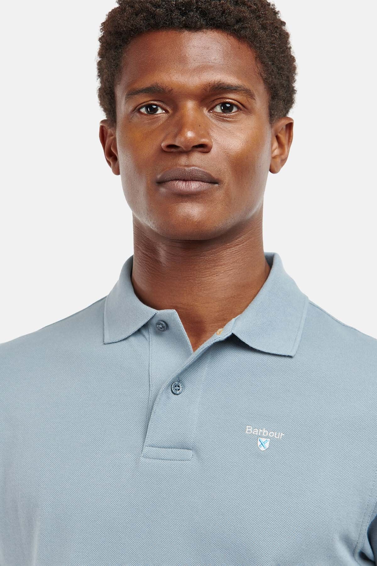 Sports Polo Shirt - WASHED BLUE