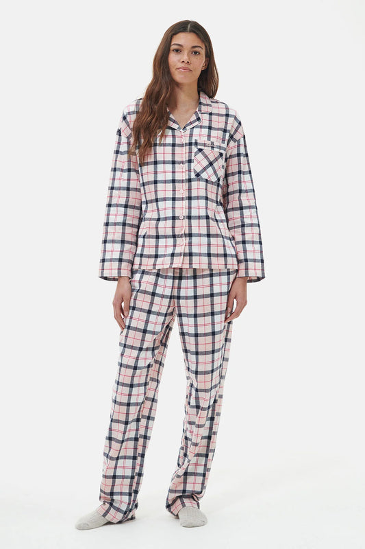 Ellery pyjama set - PINK/NAVY TARTAN