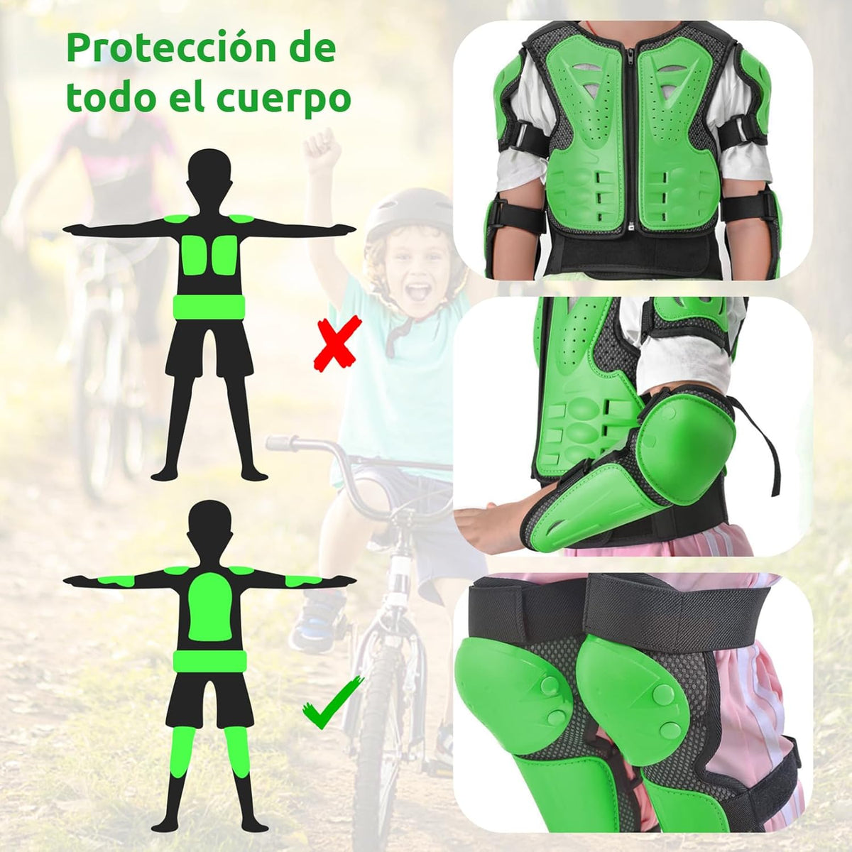 Teenager 5-piece off-road motorcycle gear set - A07