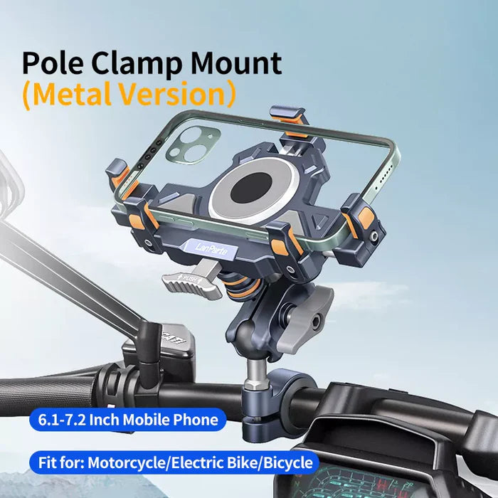 🔥Dual shock-absorbing aluminum alloy motorcycle phone holder - S01