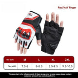 Red half finger