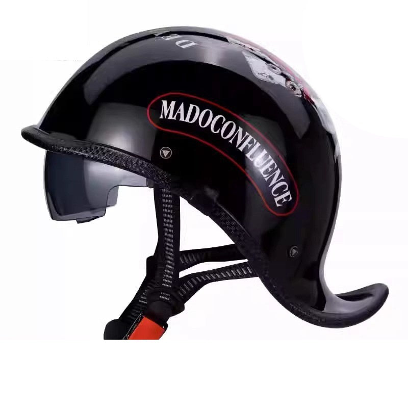 Retro motorcycle half helmet-H44