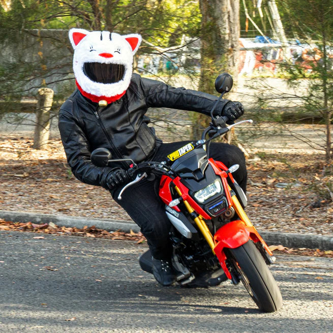 Motorcycle Helmet Cover - Lucky Cat