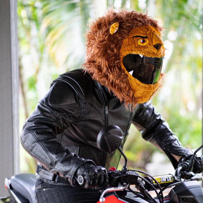 Motorcycle Helmet Cover - Lion