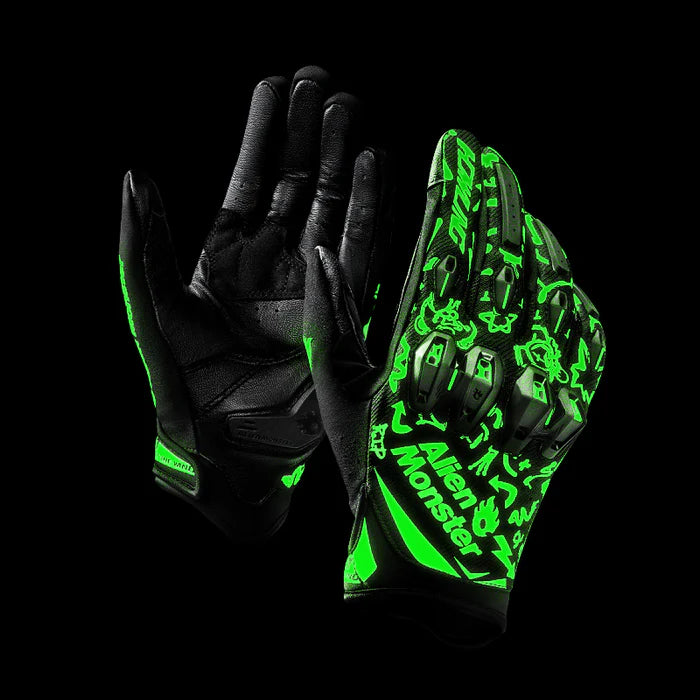 CE Certified Luminous Reflective Cycling Leather Gloves - G01