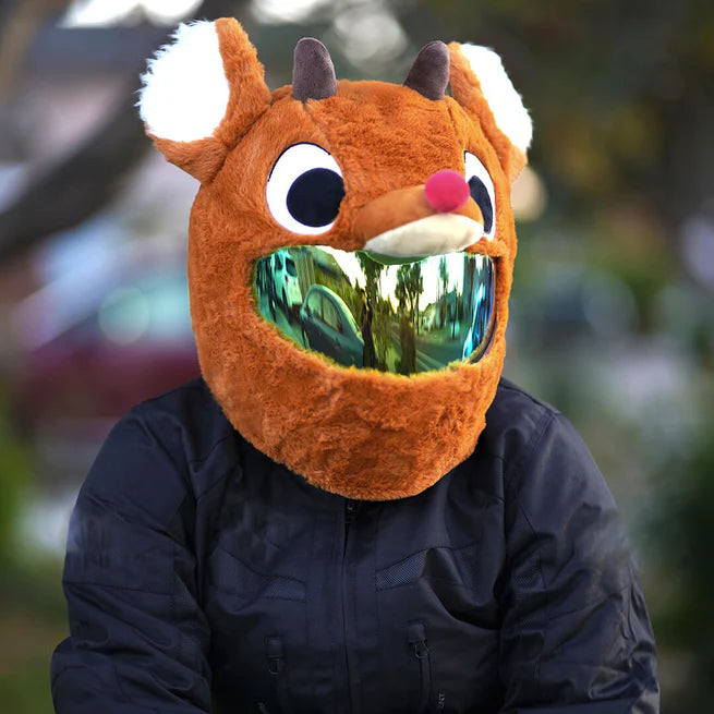 Motorcycle Helmet Cover - Reindeer