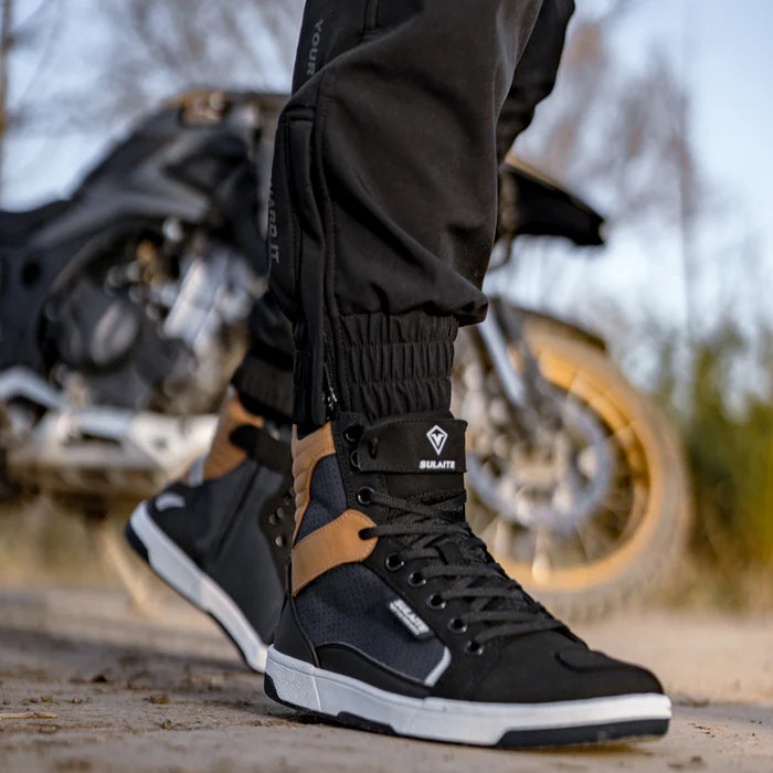 Motorcycle riding boots retro breathable-B01