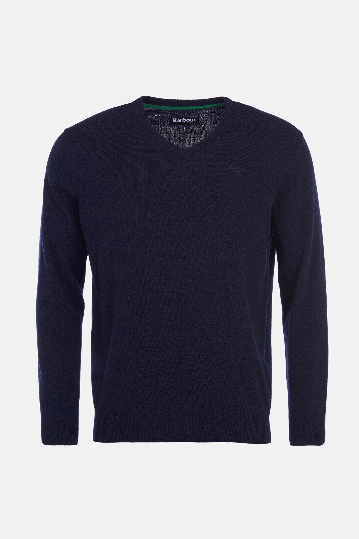 V Neck Wool Sweater - NAVY