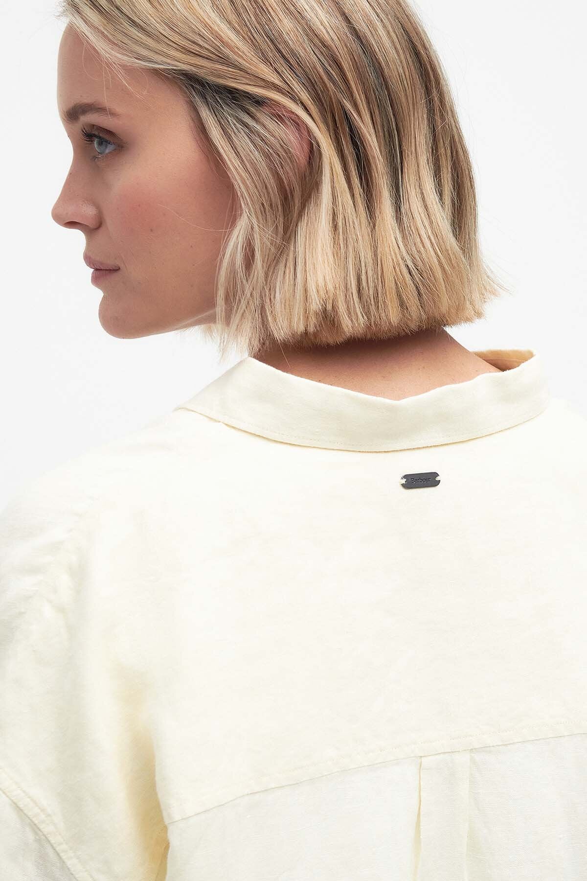 Hampton Relaxed Linen Shirt - LEMON SOUFFLE