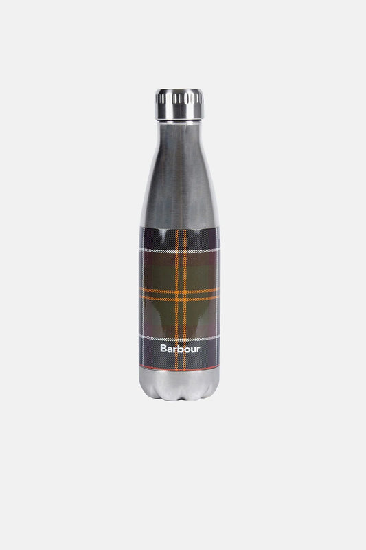 Steel Water Bottle with logo - CLASSIC TARTAN