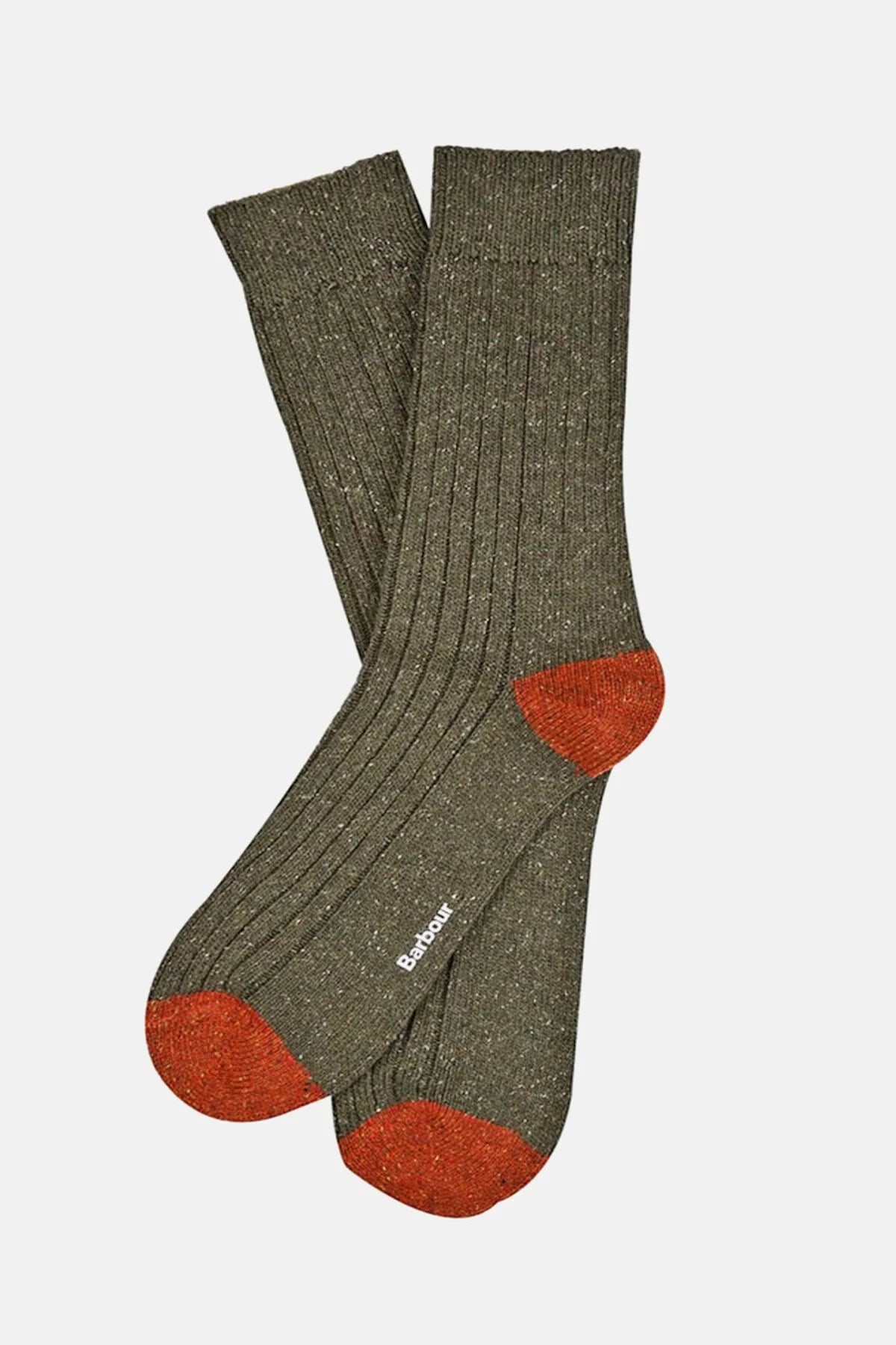 Cotton Socks - OLIVE BURNT ORANGE
