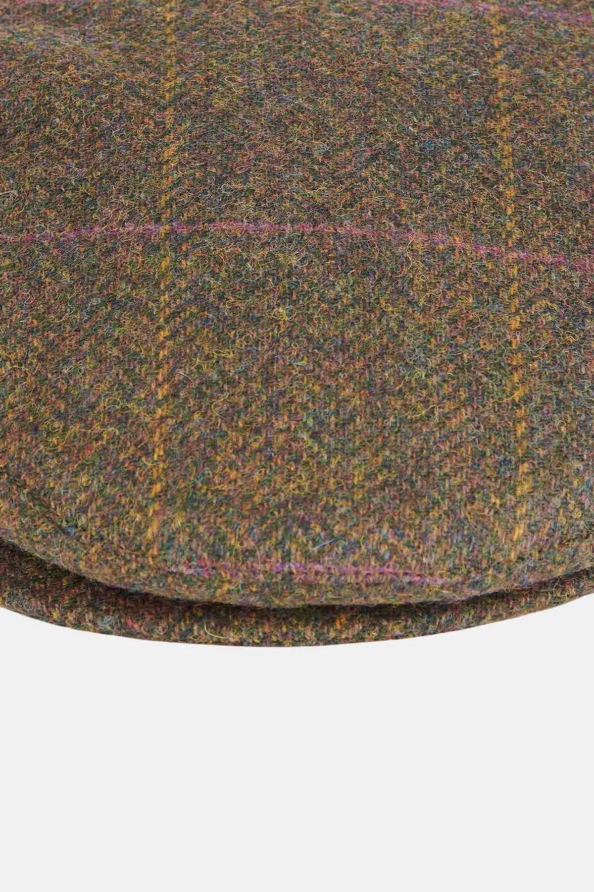 Cairn Flat Cap - OLIVE/PURPLE/RED