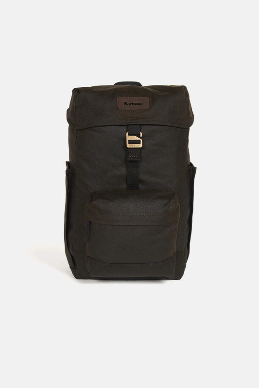 Waxed Cotton Backpack - OLIVE