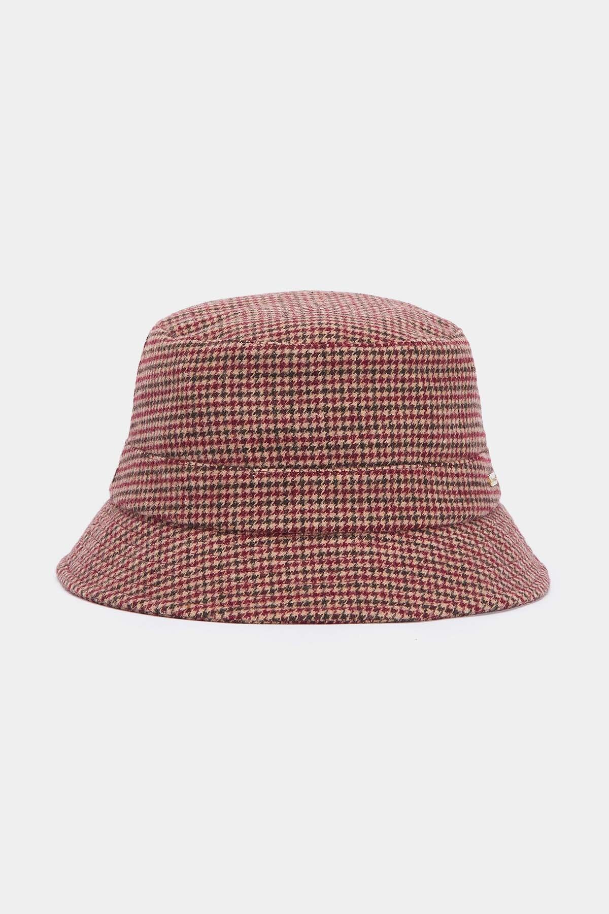 Noelle Puppytooth Bucket Hat - CABERNET MIX