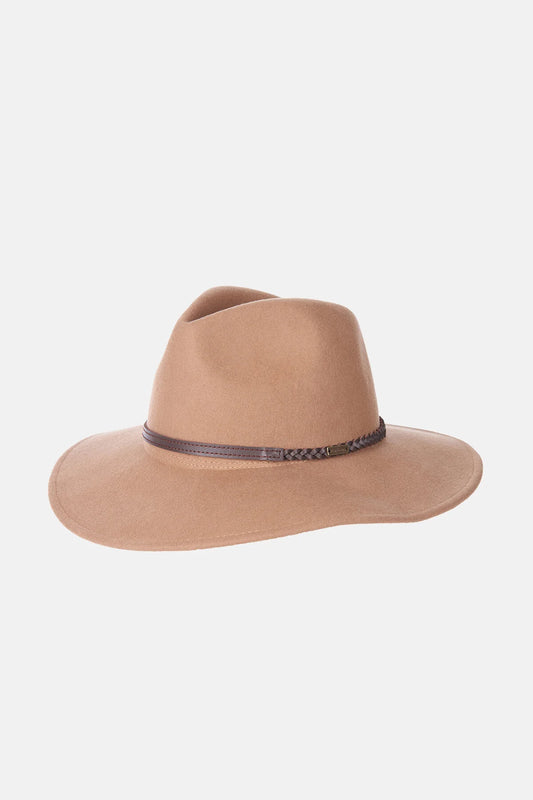 Pure Wool Fedora - CAMEL